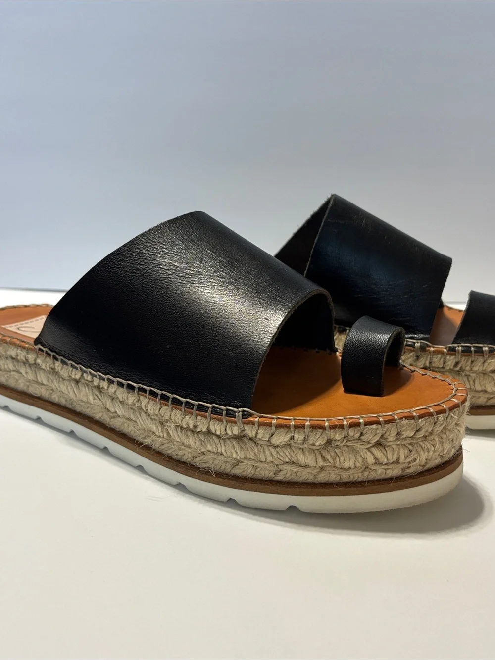Gaimo Spain Women's Leather Espadrille Platform Sandals Size 39